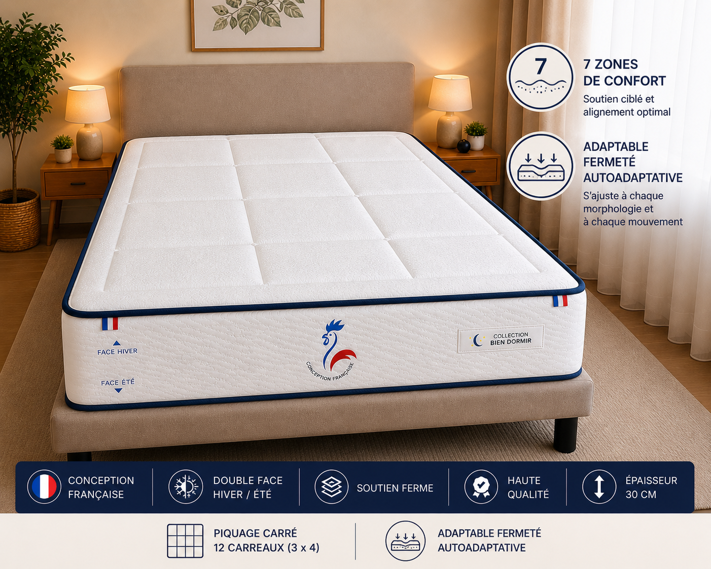 BLANCO ÉLYSÉE GAMME PRÉSIDENTIELLE Collection Bien Dormir